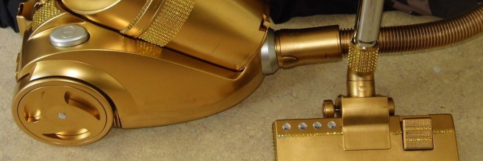 Goldener Staubsauger